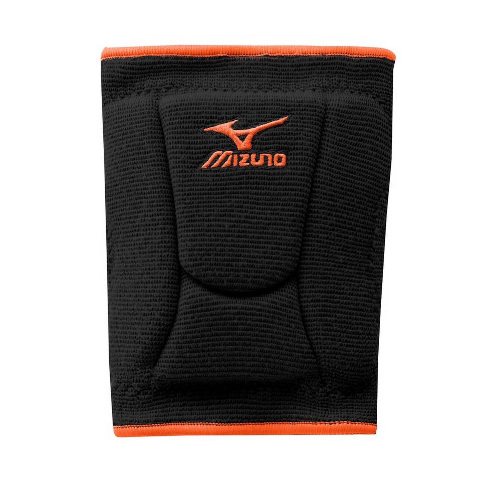 Panske Chrániče Kolien Mizuno LR6 Highlighter Volleyball Čierne/Oranžové Vypredaj ZAKJ07293
